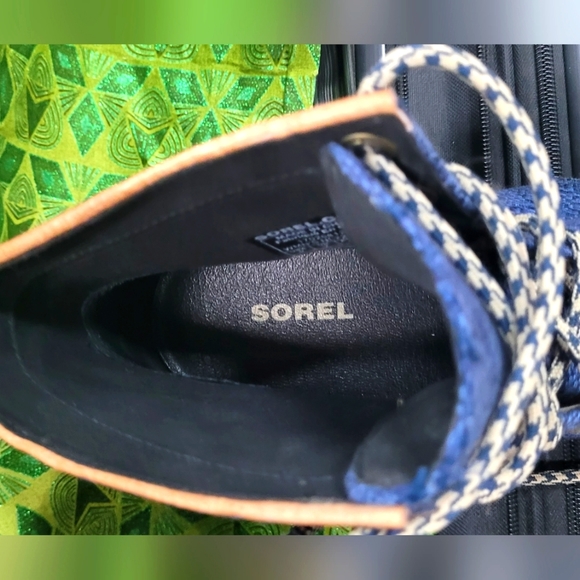 New never worn Sorel women's 1964 leather canvas Premium Wedge Casual Boot s 9 - Picture 6 of 8